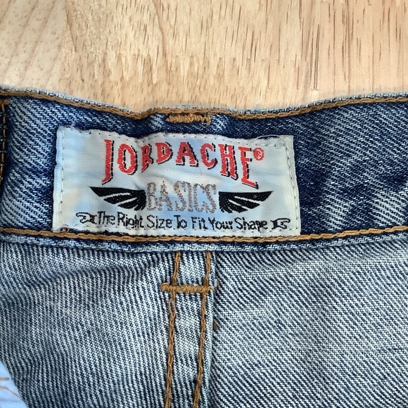 VTG 90s JORDACHE High Waist Mid Wash Denim Shorts Size 5-6 - Picture 4 of 8